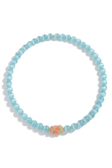 Collana Sicylui Donna in Pietre dure 1491CO17-CELESTE - 1491CO17-CELESTE